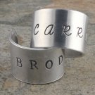 Homeland Custom Rings - Carrie Brody - Hand Stamped Adjustable Rings