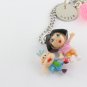 Dora The Explorer Charm Necklace - Custom Personalized Silver Necklace