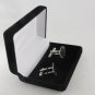 Best Man Wedding Square Cufflinks Men Personalized Sterling Silver Monogram Names
