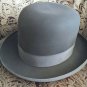 Vintage Mens BORSALINO Grey BEAVER FELT Homburg HAT 7" Attilio Cambini