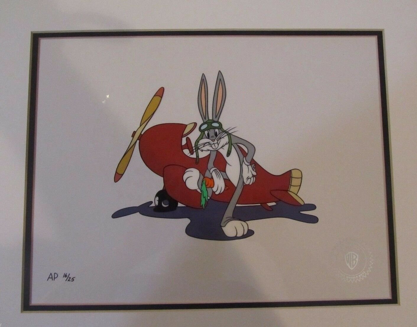 &acirc;��Pilot Bugs Bunny&acirc;�� limited edition animation Sericel cel 16/25 Warner Bros.1992