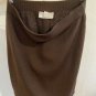 ST. JOHN COLLECTION Womenâs Vintage 2 Piece Suit Brown Black Trim Jacket & Skirt