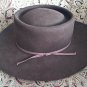 American Hat Co Maxi-Felt Beaver Brown Western Cowboy Hat Size 7 1/4 leather C G