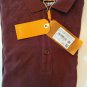 New Hugo Boss AG Mens 50278293 Maroon Puncher Orange Polo Shirt Size M Designer