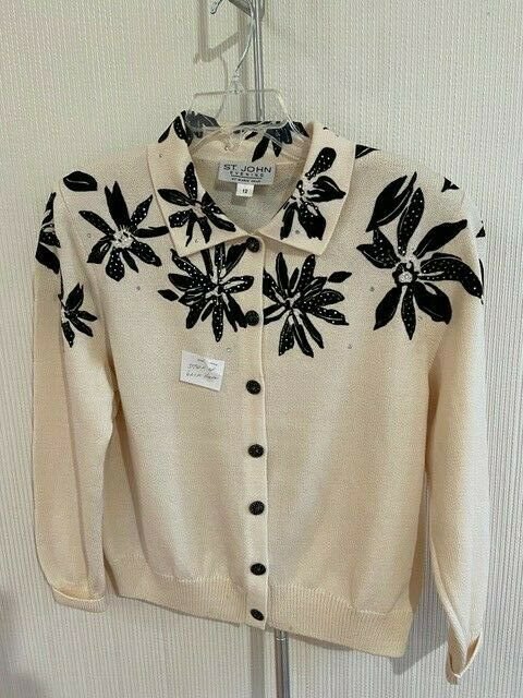 Vintage St. John Collection 4 Pieces Size 12 Sweater Jacket Pants Skort/Culottes