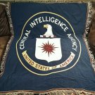 CIA Central Intelligence Agency Seal Insignia Woven Throw Blanket USA Americana