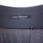 Vintage LIDA BADAY Dark Grey 2 Piece Jacket Side Slit Dress Sz M Stretch K