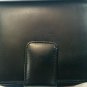 GUCCI GG Black Leather Zip-Around POUCH Case wallet Authentic Geniune 1990's