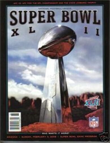 Superbowl XLII NEW Game Program NY GIANTS Super Bowl 42 Magazine NFL Memorbilia