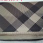 Burberry's Preowned Women's Pattern Brown Zipper Closure Wallet Purse Change Hot