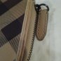 Burberry's Preowned Women's Pattern Brown Zipper Closure Wallet Purse Change Hot