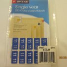 Smead 67911 ETS-11 Single Year 2011 Labels Pack of 250 Labels for End Tab Folder
