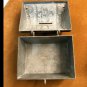 4 Antique Vintage Metal Still Cast Iron Banks Column Piggy Bank Treasure Chest