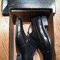 Cambridge & Oak FH-9146 Men's Slip Resistant Black Toe Lace Leather Dress Shoes