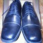 Cambridge & Oak FH-9146 Men's Slip Resistant Black Toe Lace Leather Dress Shoes