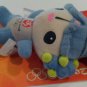 BEIBEI Olympic Mascot ZIPPER PULL 4" Keyring 2008 Beijing Games FUWA Blue FISH