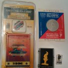 Lot Ltd. Ed. Silver Coin SWIMMING GOLD ATLANTA SUMMER OLYMPICS 1996 PIN Torch BG