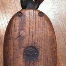 Union Hardware Torrington Conn USA Vintage Wood Block & Tackle Pulley METAL Hook