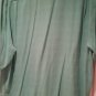New Green 100% Silk XXL large Shirt Button Montego Mon Hula three palm brand