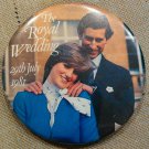 Vintage July 29 1981 Royal Wedding Prince Charles Lady Diana Pin authentic ss
