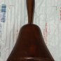 Antique Wooden School Teachers Bell Metal Inside it Rings wood handle dinner