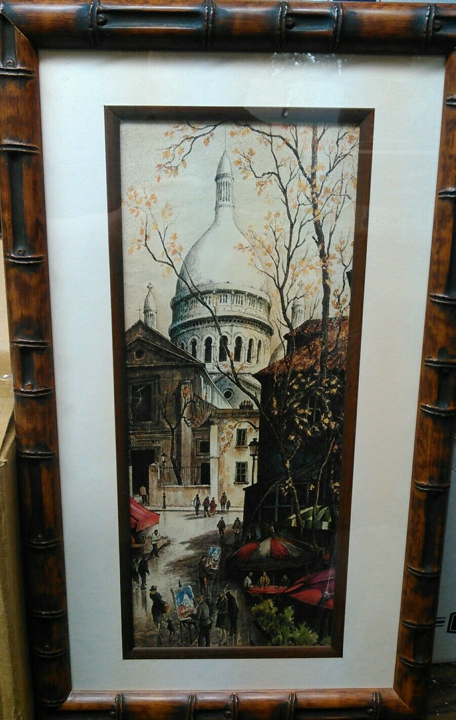 Painting Faux Bamboo Frame