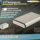 6 ME-740 IDE/PATA to SATA Stackable External Enclosure 3.5" Aluminum stackable