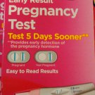 Equate Early Result Pregnancy Test 2 per box comp to First Response brand new