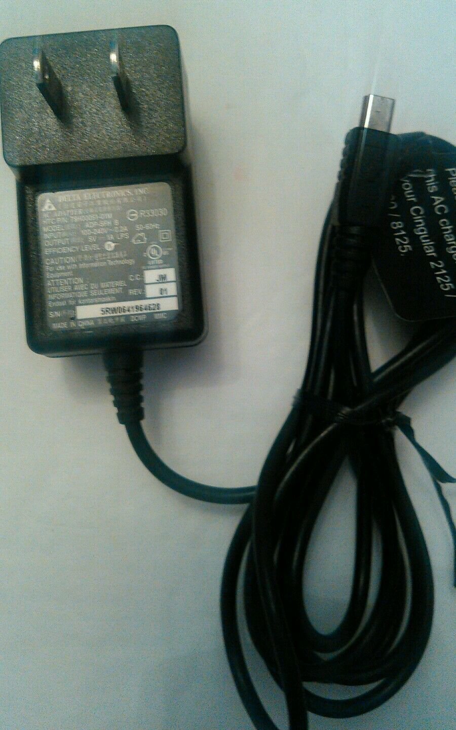 Genuine Delta Electronics ADP-5FH B / HTC P/N: 79H00051-01M - AC Adapter