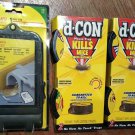 3 LOT Mouse d-Con kills mice Traps simple safe clean victor guaranteed catch new