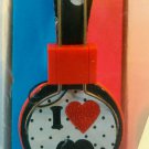 New #swagstyle Vivitar KIDS I love MOUSTACHE Stereo HEADPHONES with in-line mic