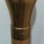 Antique Vintage WS Heavy SOLID BRASS top Handle CANE oak walking stick 35 1/16"