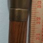 Tall Antique Vintage WS Heavy SOLID BRASS Knob Handle CANE oak walking stick 35"