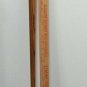 Tall Antique Vintage WS Heavy SOLID BRASS Knob Handle CANE oak walking stick 35"