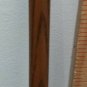 Tall Antique Vintage WS Heavy SOLID BRASS Knob Handle CANE oak walking stick 35"