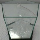 Steiner Quad Glass 4 Baseball Display Case With Wood Base & Mirrored Bottom nice