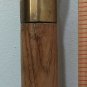 HTF Antique Vintage WS Heavy SOLID BRASS Knob Handle CANE oak walking stick 35"