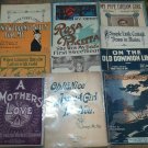 Lot of 12 Antique Vintage Sheet Music wedding bells dream gold girls 1900-1916