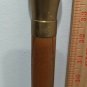 WOW! Antique Vintage WS Heavy SOLID BRASS Handle CANE oak walking stick 35 1/8"