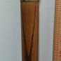 WOW! Antique Vintage WS Heavy SOLID BRASS Handle CANE oak walking stick 35 1/8"