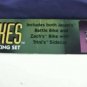 Vintage used complete Mighty Morphin Power Rangers Battle Bikes Road Racing Set