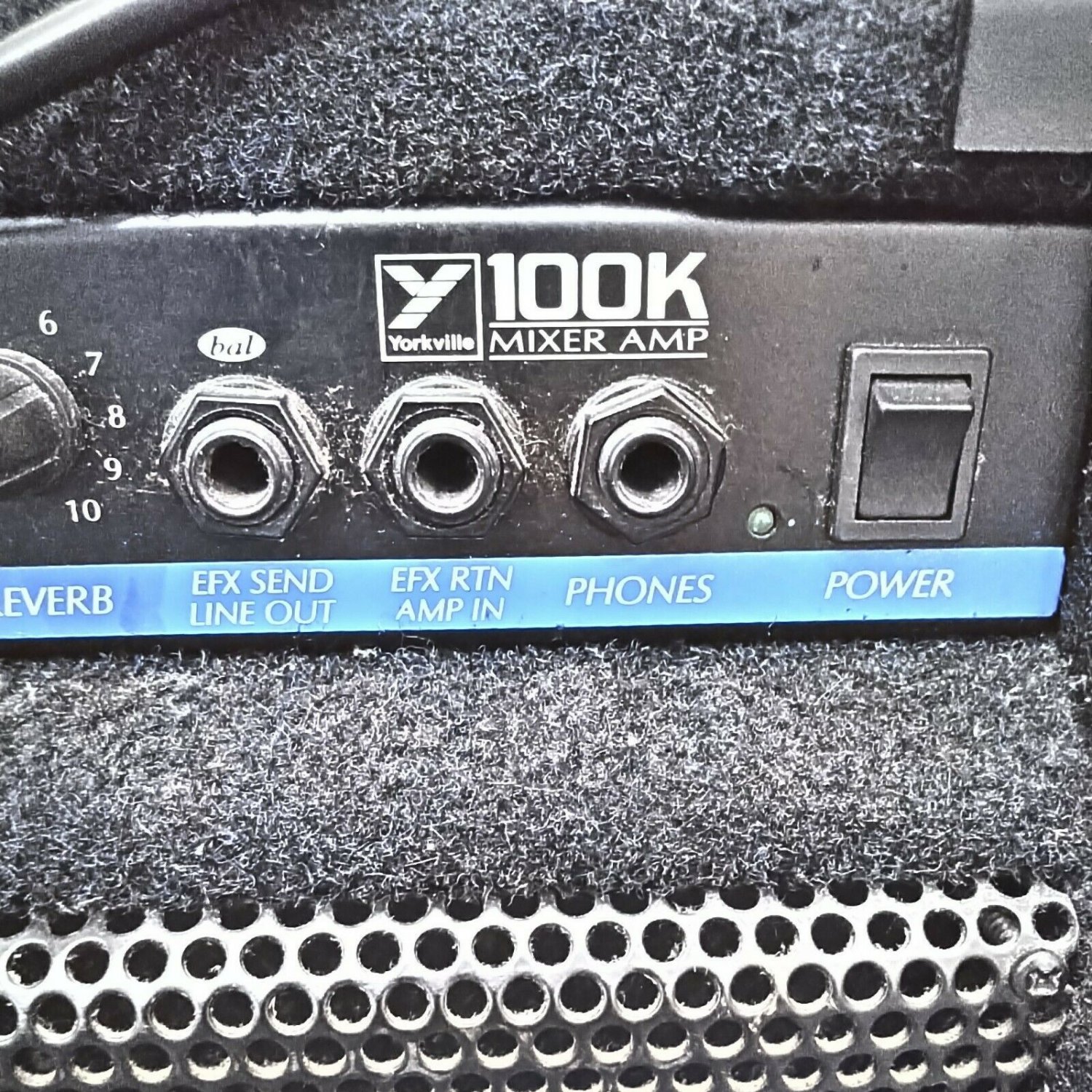 Yorkville 100K Powered Mixer Amplifier karaoke 3 inputs 12" woofer speaker + mic