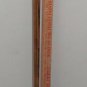 Antique Vintage WS Heavy SOLID BRASS top Handle CANE oak walking stick 34 3/4"