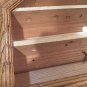 14 Baseball Ball Display Case Cabinet Holder Home Plate Shaped natural wood BB