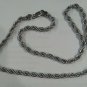 24" Stainless Steel Chisel 4.0mm White Rope Chain Necklace Jewelry Lobster Clasp