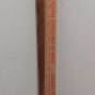 NICE Antique Vintage WS Heavy SOLID BRASS top Handle CANE oak walking stick 35+"