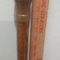 NICE Antique Vintage WS Heavy SOLID BRASS top Handle CANE oak walking stick 35"