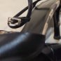 Burberry Women Novacheck Slingback High Heels Strappy Black 7Sz 38 Italy leather