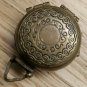 Vintage Victorian Brass GOLD 4 WAY Fold Out Picture Locket BROOCH Pendant Gift