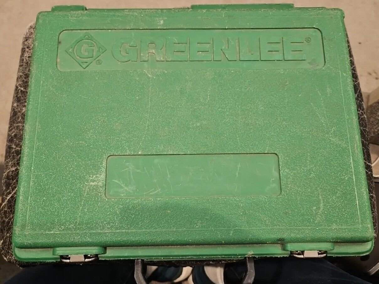 Used 2" Greenlee Quick Draw 7806SB Hydraulic Punch Driver Set Conduit Case Works